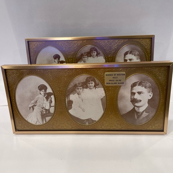 Vintage Burnes Of Boston Picture Frames 2 4523 Non Glare Glass New Original Box - Picture 12 of 16